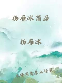 杨雁冰简历